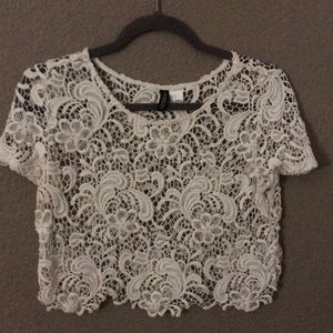 Lace crop top
